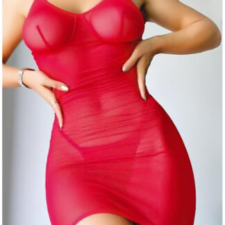 Nightlight Arkası İp Detaylı Fantazi Çekici Mini Gecelik