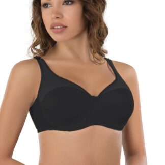 SİYAH MI Emay 167D Pedli Tül Toparlayıcı Sütyen