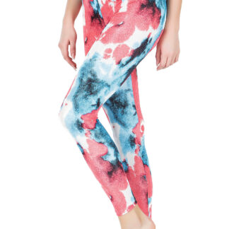 Derya Kurşun Desenli Yüksek Bel Kadın Tayt 0606