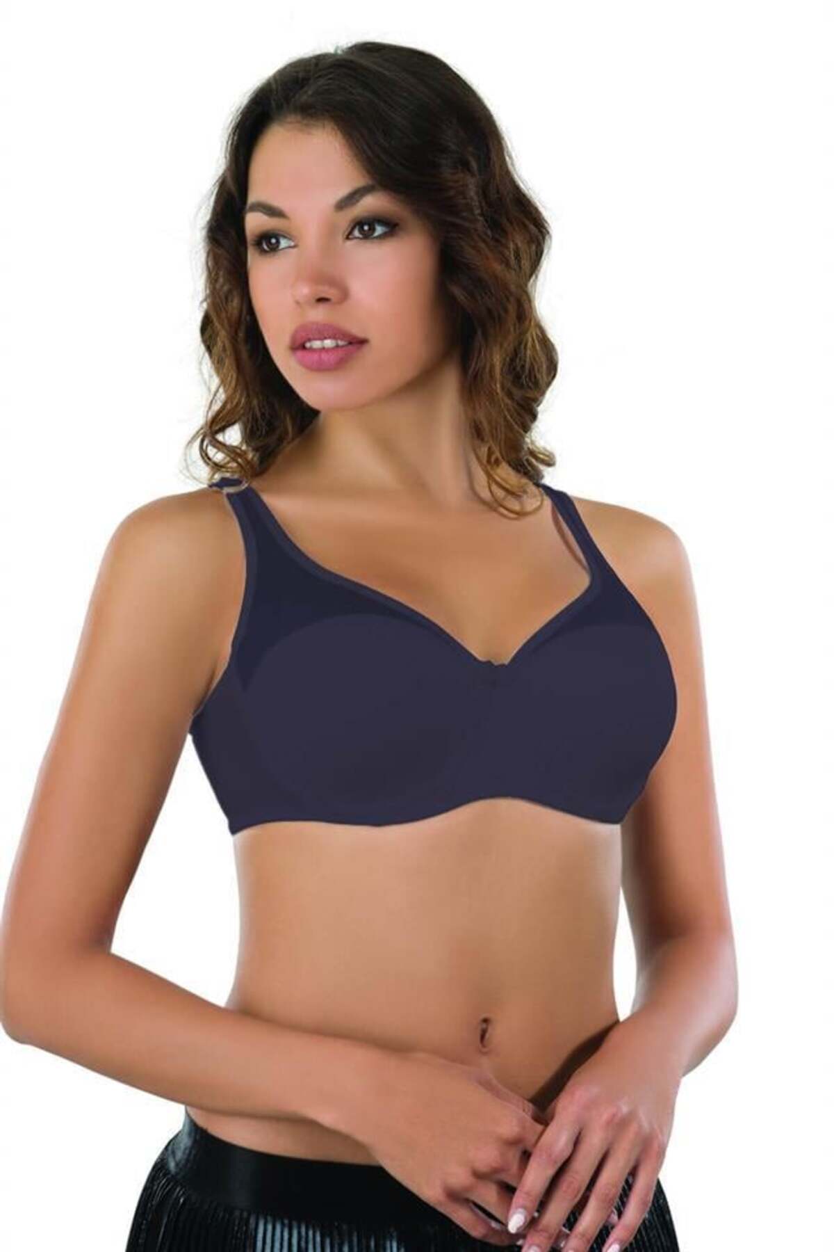 LACİVERT MI Emay 167D Pedli Tül Toparlayıcı Sütyen