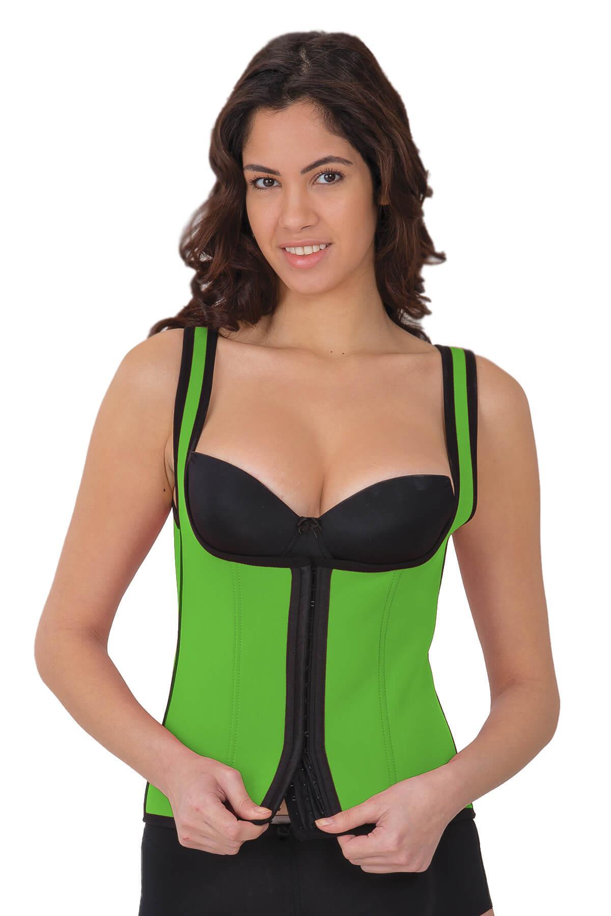 YEŞİL MI 9173 Agraflı Göğsü Açık Atlet Korse