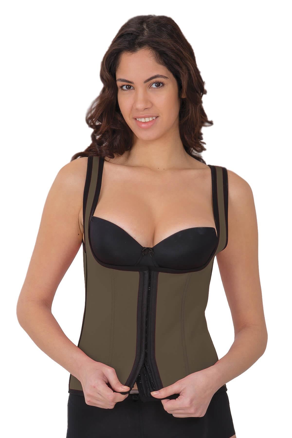 TEN MI 9173 Agraflı Göğsü Açık Atlet Korse